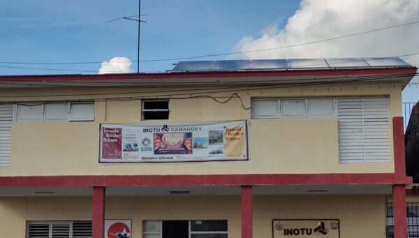 Installation of a photovoltaic solar system at the INOTU Provincial Delegation in Camagüey.